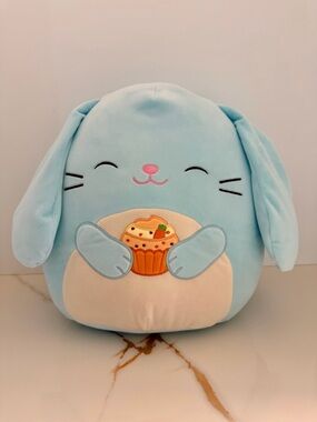 Original Squishmallows 14” Buttons The Blue Bunny